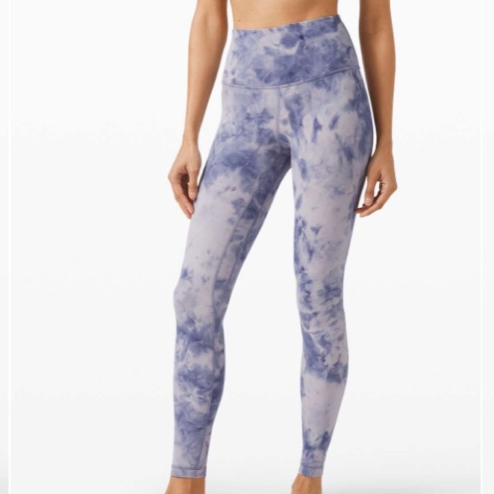 Lululemon Align Pant Diamond Dye Iced Iris Peri Purple - size 6